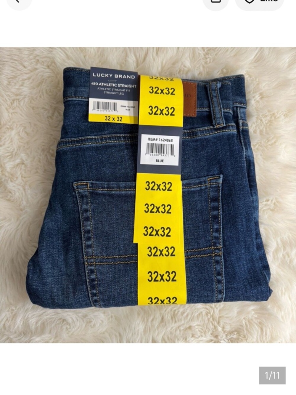 Lucky Brand Blue Men's Straight Athletic Jeans